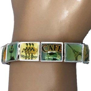 Paris Icons Tile Stretchable Bracelet